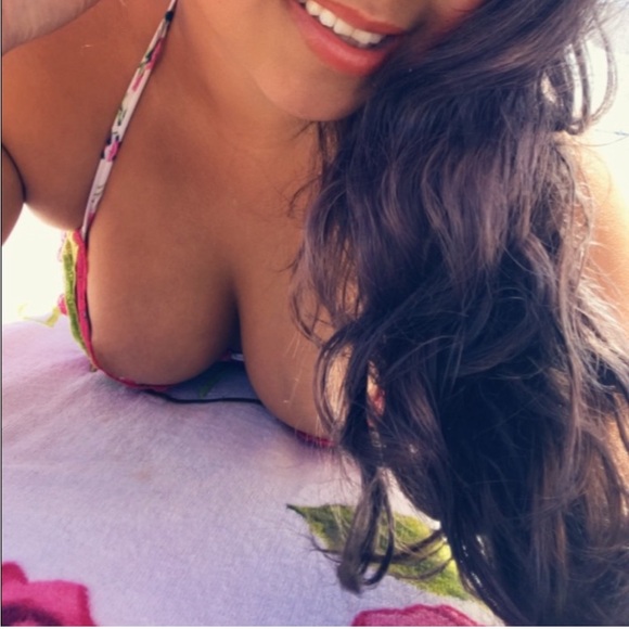 Sold Beach bunny sweet garden RARE floral lace small top medium thong - Picture 4 of 4